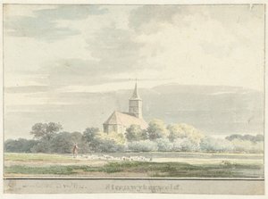 Widok na Steenwijkerwold autorstwa Cornelis Pronk