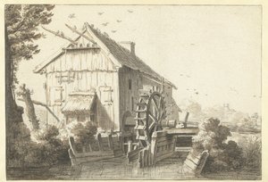 Młyn wodny autorstwa Cornelis Saftleven (attributed to)