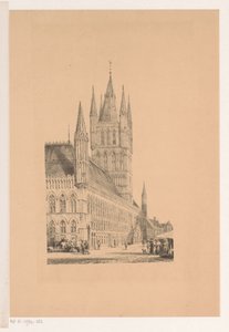 Sukiennice w Ypres Ratusz z XIII wieku (tytuł na obiekcie) autorstwa Cornelis Springer