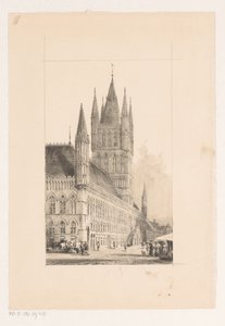 Sukiennice w Ypres Ratusz z XIII wieku autorstwa Cornelis Springer