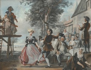 Wesele Klorisa i Roosje autorstwa Cornelis Troost