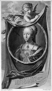 Lady Jane Grey, królowa Anglii.