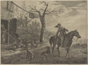 myśliwi autorstwa Cornelis Visscher (II)