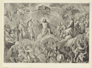 Sąd Ostateczny (górna płyta) autorstwa Cornelis Visscher (II)