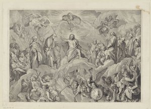 Sąd Ostateczny (górna płyta) autorstwa Cornelis Visscher (II)