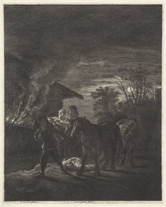 kradzież konia autorstwa Cornelis Visscher (II)