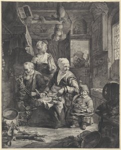 naleśnikarka autorstwa Cornelis Visscher (II)