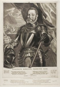Lodewijk Boisot, admirał Zelandii, tablica 4 z Quatuor Personae autorstwa Cornelis Visscher
