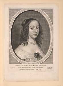Louise Henrietta, księżniczka Orange Nassau, z Dziewięciu portretów autorstwa Cornelis Visscher