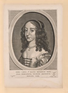Mary Stuart, żona Wilhelma II, z Dziewięciu portretów autorstwa Cornelis Visscher