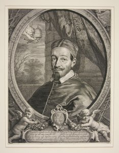 Papież Aleksander VII, Fabio Chigi (1599–1667) autorstwa Cornelis Visscher