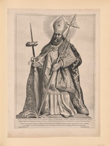 Święty Bonifacy, od świętych północnych i południowych Niderlandów autorstwa Cornelis Visscher