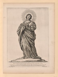Święty Cunera, ze świętych północnej i południowej Holandii autorstwa Cornelis Visscher