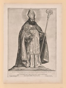 Święty Fryderyk z Utrechtu, ze Świętych Niderlandów Północnych i Południowych autorstwa Cornelis Visscher