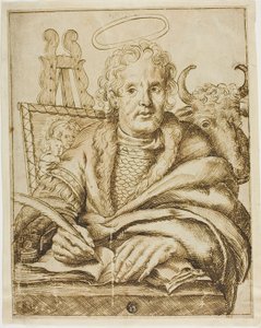 Święty Łukasz autorstwa Cornelis Visscher
