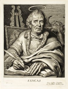 Święty Łukasz autorstwa Cornelis Visscher