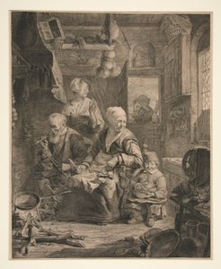 Naleśnikowa kobieta autorstwa Cornelis Visscher