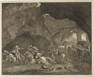Strzał z pistoletu autorstwa Cornelis Visscher