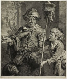 Łowca szczurów autorstwa Cornelis Visscher