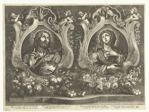 Chrystus i Maryja autorstwa Cornelis de Bout (possibly)
