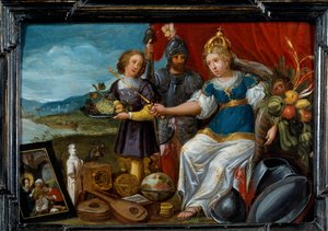 Cztery części świata: Europa. Obraz Cornelisa De Baellieur (1607-1671), szkoła flamandzka