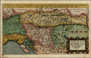 Mapa północnych Bałkanów Cornelisa de Jode z 1593 r.