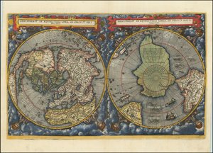 Hemispheriu ab Aequinoctiali Linea, ad Circulu Poli Arctici, 1593 r.