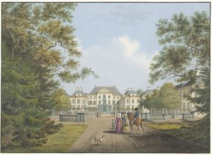 Widok na pałac Het Loo autorstwa Cornelis de Kruyff