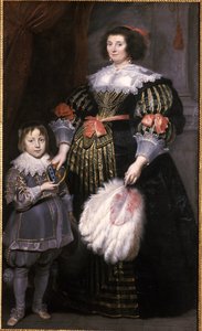 Madame Charlotte Butkens-Smit van Cruyninghen i jej syn Johannes-Amatus