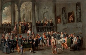 Wizyta u chorych (z cyklu Siedmiu uczynków miłosierdzia). około 1640 autorstwa Cornelis de Wael