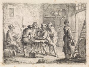 Kobieta opuszcza gospodę autorstwa Cornelis de Wael