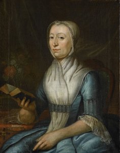 Portret Evy Goudriaan-de Veer autorstwa Cornelis van Cuylenburgh (II)