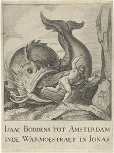 Jonasz wypluł przy wielorybie autorstwa Cornelis van Dalen (I)