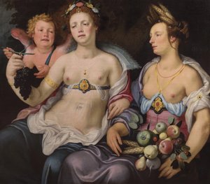 Wenus, Kupidyn i Ceres autorstwa Cornelis van Haarlem