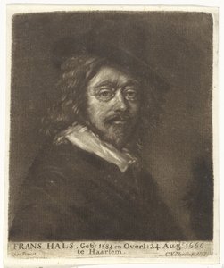 Portret Fransa Halsa w kapeluszu autorstwa Cornelis van Noorde (attributed to workshop of)