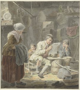 Czytelnik gazet autorstwa Cornelis van Noorde