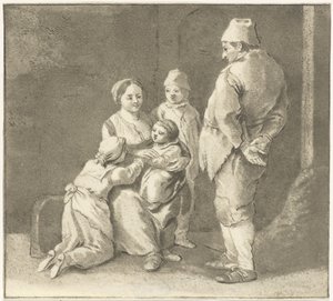 Grupa postaci autorstwa Cornelis van Noorde