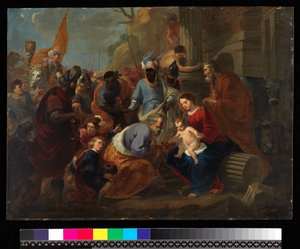 Adoracja Królów przed 1667 (olej na miedzi)