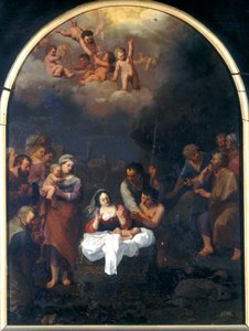 Adoracja pasterzy autorstwa Cornelis van Poelenburgh or Poelenburch