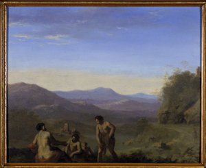Krajobraz Arkadii (olej na miedzi) autorstwa Cornelis van Poelenburgh or Poelenburch