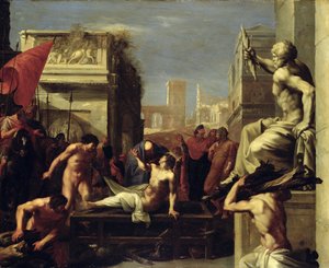 Męczeństwo św. Wawrzyńca, 1620-1 (olej na miedzi)