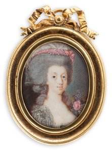 Portret Zofii Magdaleny Danii 1746-1813, królowej Szwecji. autorstwa Cornelius Høyer