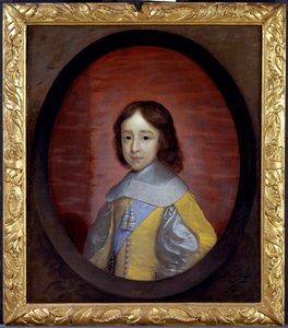 Portret Wilhelma III Orańskiego Nassau (1650-1702) (William III z Anglii), dziecko (William III, książę Orange, jako dziecko) - Obraz Cornelisa Janssensa van Ceulena (1593-1661), olej na drewnie autorstwa Cornelius Janssen van Ceulen