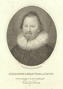 Portret Alexandra Leslie, hrabiego Leven autorstwa Cornelius Janssen van Ceulen