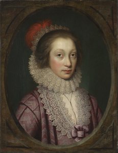 Portret kobiety, prawdopodobnie Elizabeth Boothby, 1619 autorstwa Cornelius Janssen van Ceulen
