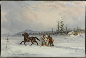 Mieszkańcy sanie, ok. 1855