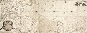 Mapa Morza Północnego autorstwa Cornelius Martin Wohlers