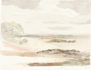 Rozległy widok w Shropshire autorstwa Cornelius Varley