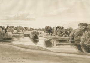 Betley Hall: rysunek w sepii, październik 1820
