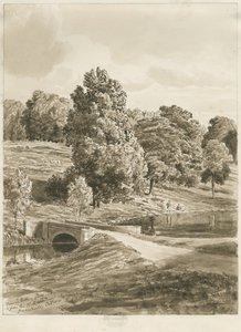 Betley Park: rysunek w odcieniu sepii, październik 1820 (rysunek)